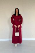 Bordo Gül Detaylı Takım resmi